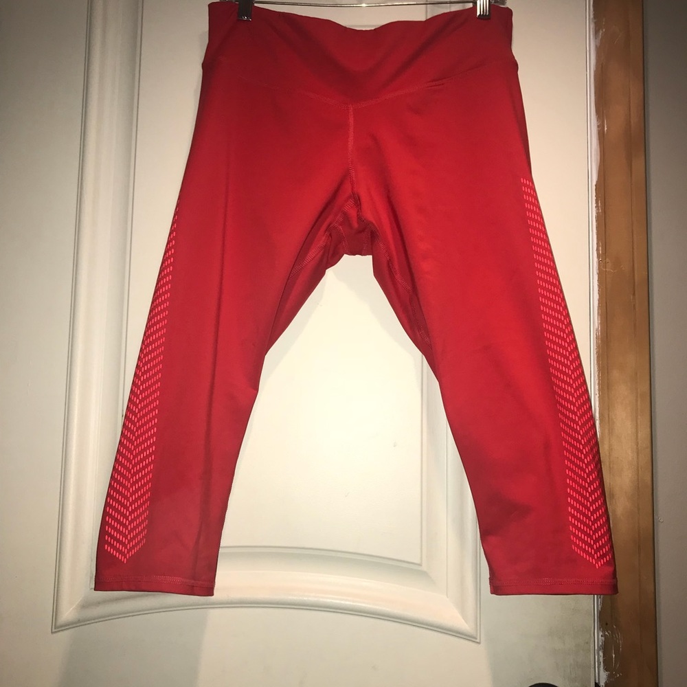 Red leggings